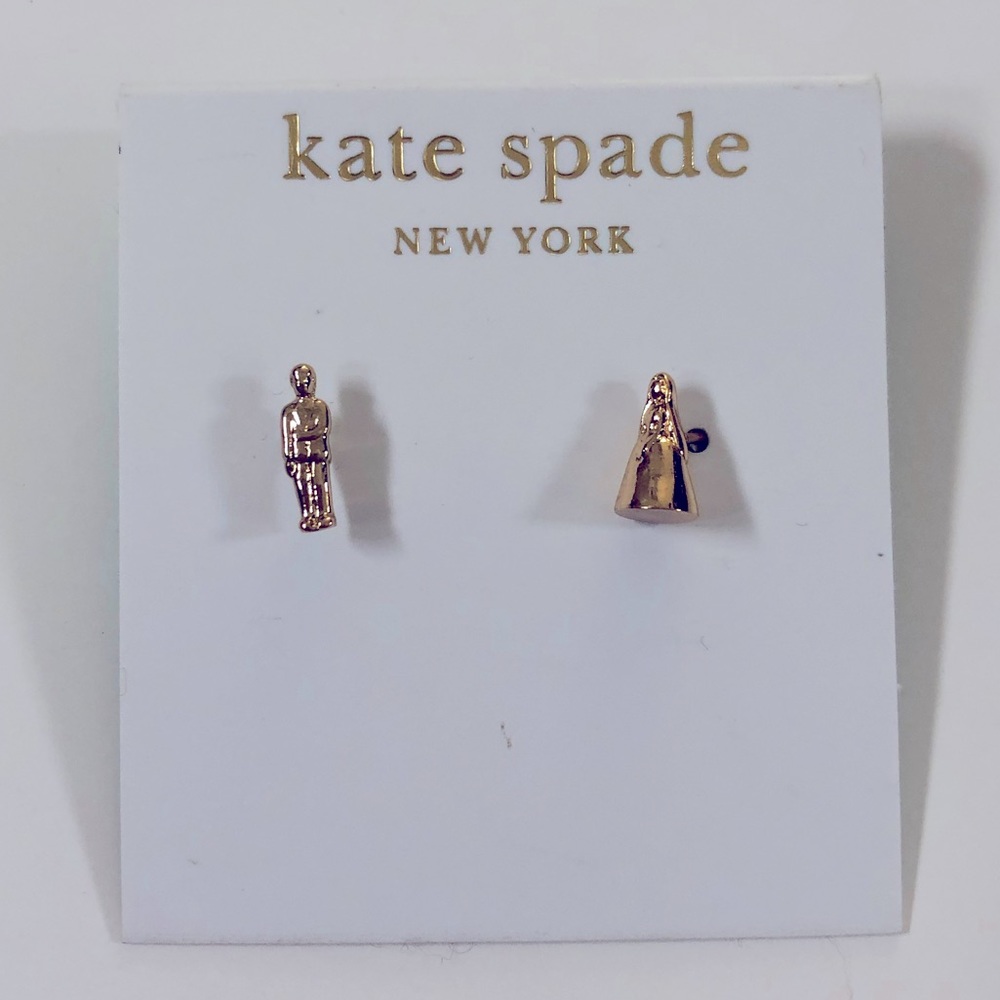 NWT Kate Spade Cake Topper Wedding Earrings 🆕